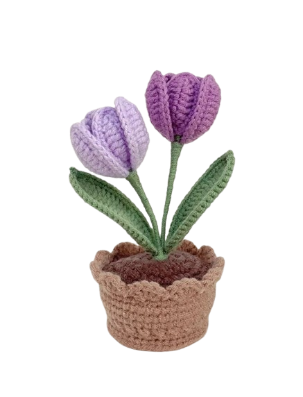 Crochet Flower Pot